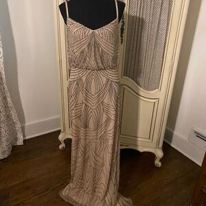 Adrianna Pappell beaded formal bridesmaid dress